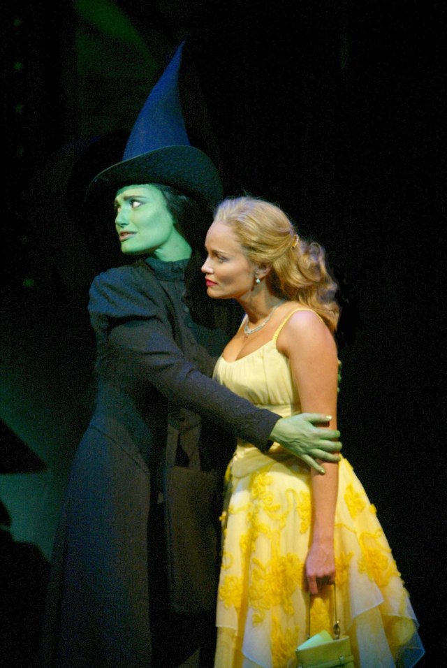 Pictured: IDINA MENZEL and KRISTIN CHENOWETH Photo Credit: JOAN MARCUS Pictured: IDINA MENZEL and KRISTIN CHENOWETH Photo Credit: JOAN MARCUS