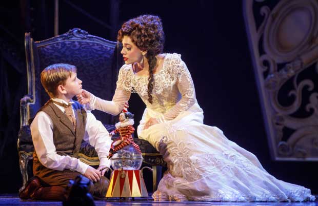 Jake Heston Miller (Gustave) and Meghan Picerno (Christine Daaé) in the North American touring company of Love Never Dies.