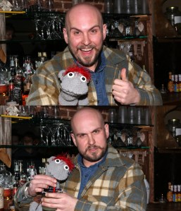 Stars of <em>Hand to God</em> Meet the Press at Bar Where Playwright Robert Askins Works