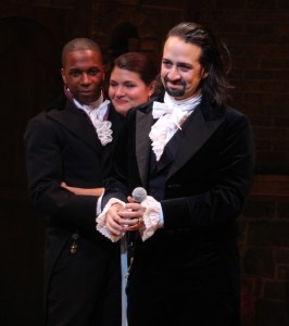 Fireworks, The Roots, and Stars Galore Welcome Lin-Manuel Miranda's <em>Hamilton</em> to Broadway