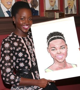 <em>Eclipsed</em> Star Lupita Nyong'o Receives a Sardi's Caricature