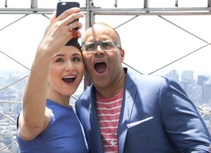Tony Nominees From <em>Hamilton</em>, <em>The Color Purple</em>, and More Light Empire State Building