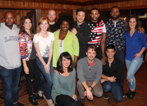Justin Guarini, Margo Seibert, and <em>In Transit</em> Stars Gather in Recording Studio
