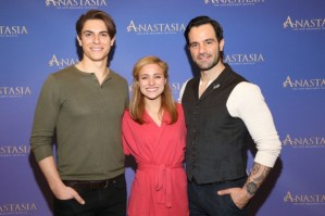 Christy Altomare, Ramin Karimloo, Derek Klena, and Cast of <em>Anastasia</em> Meet the Press