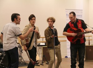 In Rehearsal With the Paper Mill Playhouse Cast of <em>Million Dollar Quartet</em>