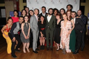 PHOTO FLASH: Fyvush Finkel Visits Off-Broadway’s <i>A Jew Grows in Brooklyn</i>