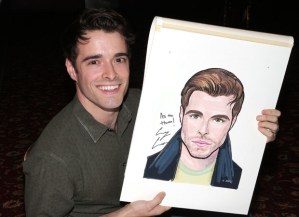 <em>Bandstand</em>'s Corey Cott Receives a Sardi's Portrait