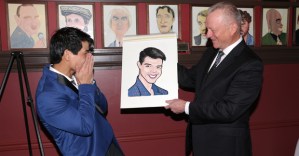 <em>Aladdin</em>'s Telly Leung Receives Sardi's Caricature