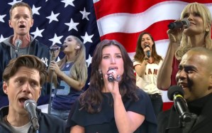 Idina Menzel, Aaron Tveit, and More Broadway Stars Sing "The Star-Spangled Banner"