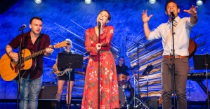 Gerard Canonico, Lauren Marcus, and Eric William Morris Perform at NYMF Opening