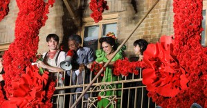 Watch <em>Hadestown</em> Cast Serenade Audience With "Lean On Me" After First Show Back