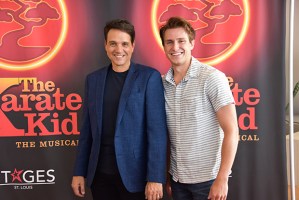 <em>The Karate Kid</em> Movie Stars Ralph Macchio and William Zabka Visit Cast of New Stage Version