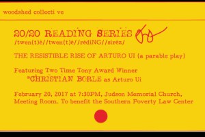 20/20 Reading Series: The Resistible Rise of Arturo Ui
