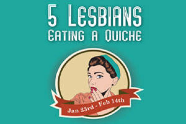 5 lesbians eating a quiche logo 44835