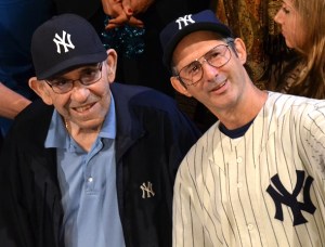 New York Yankees Great Yogi Berra Joined the Cast of Off-Broadway's <em>Bronx Bombers</em> on Opening Night