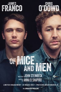 James Franco and Chris O'Dowd Make Their First Appearance as <em>Of Mice and Men</em>'s George and Lennie