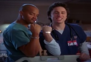Flashback Friday: See Where <em>Bullets Over Broadway</em>'s Zach Braff Finds Guy Love on the Musical Episode of <em>Scrubs</em>