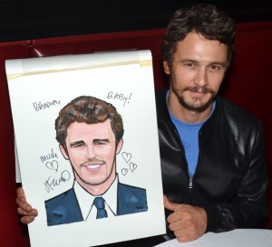 James Franco, Chris O'Dowd, Leighton Meester, and Jim Norton Receive Sardi's Caricatures