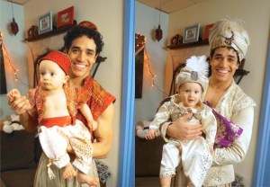 <em>Aladdin</em> Designer Makes the Best Halloween Costumes Ever for Adam Jacobs' Twin Boys