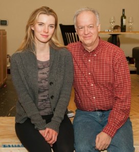 Reed Birney and Betty Gilpin Rehearse Halley Feiffer's <em>I'm Gonna Pray for You So Hard</em>