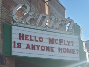 Your Message on the November Marquee