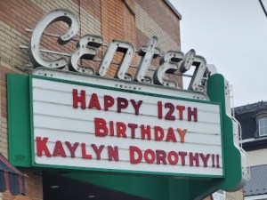 Your Message on the December Marquee