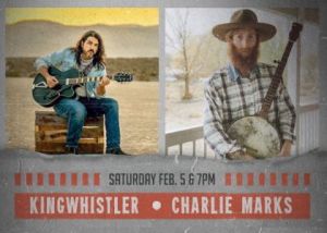 Musicale@TheMaizie – Kingwhistler & Charlie Marks Feb. 5