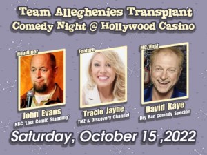 10.15.22 Team Alleghenies Transplant Comedy Night!