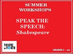 SPEAK THE SPEECH: Shakespeare