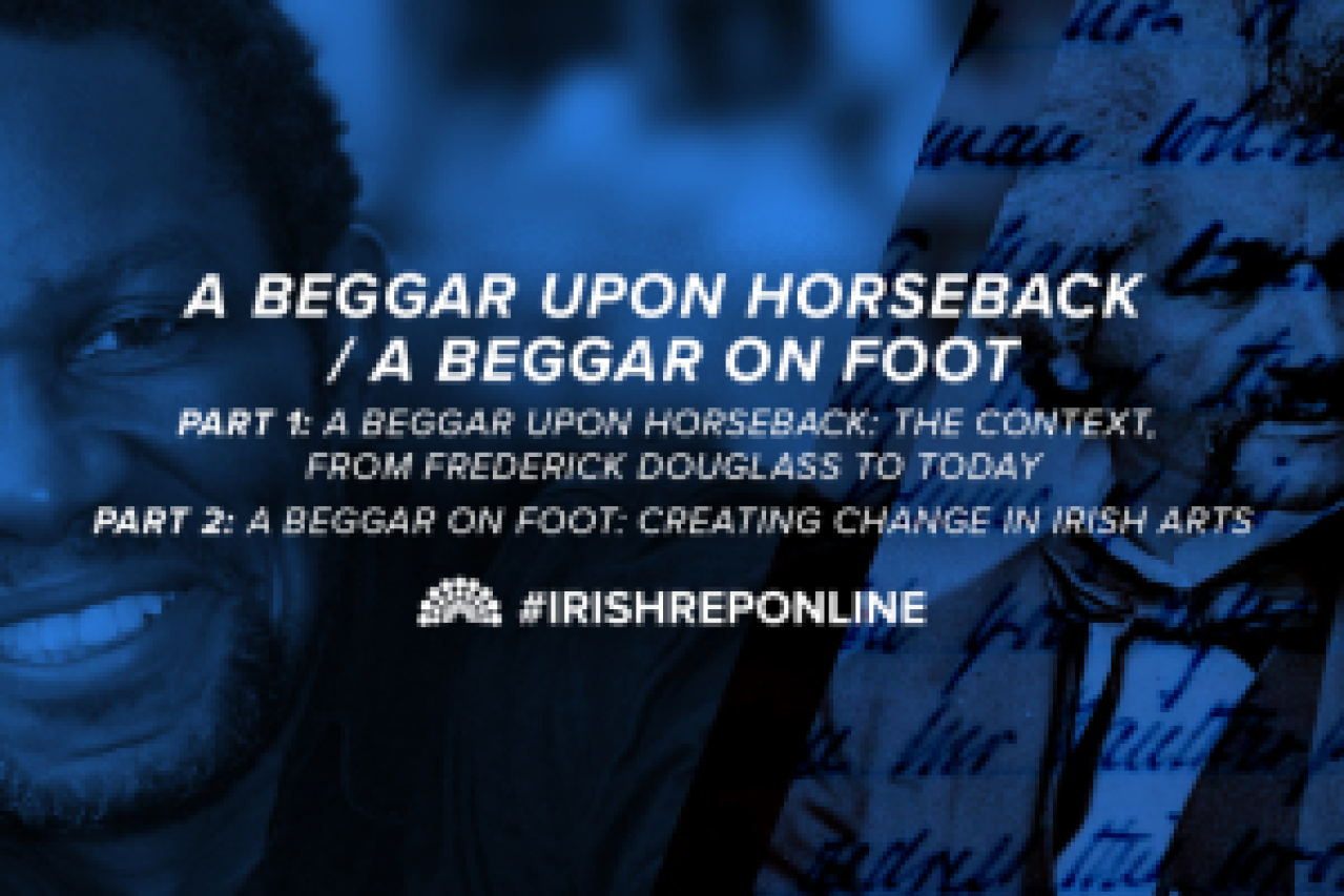 a beggar upon horseback a beggar on foot a concert from the irish rep stage logo 92357