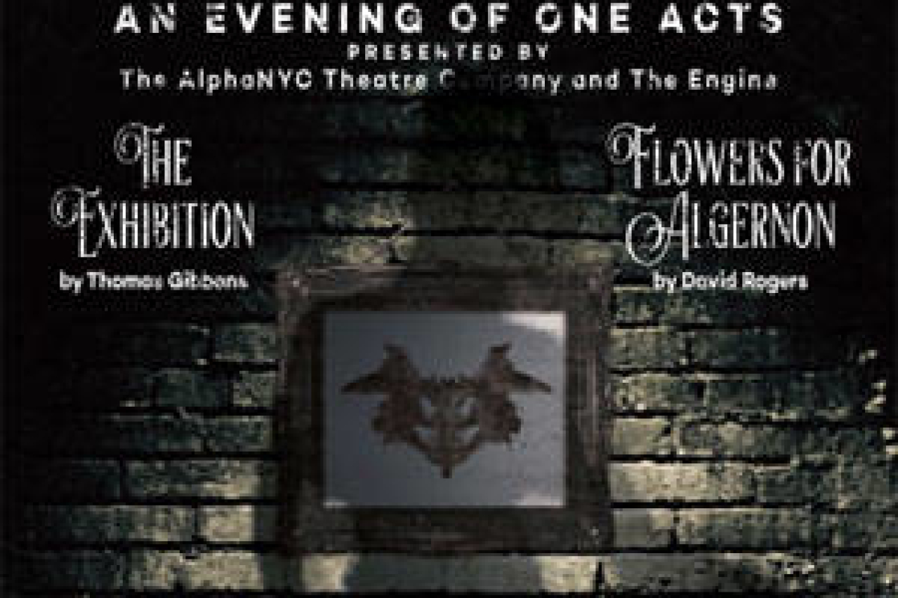a night of one acts the exhibition and flowers for algernon logo 48034