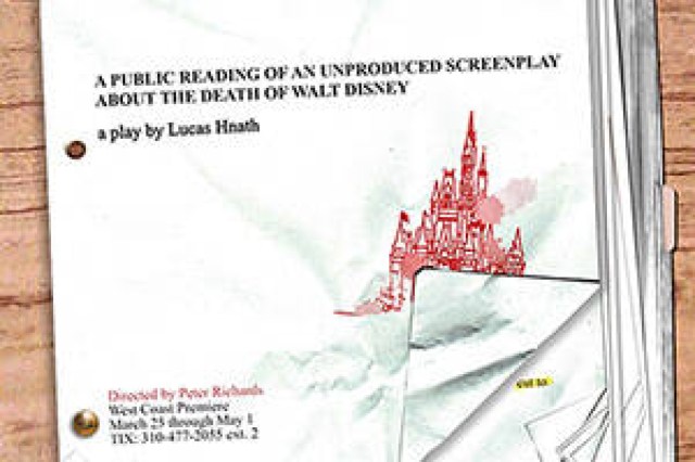 a public reading of an unproduced screenplay about the death of walt disney logo 95485 1