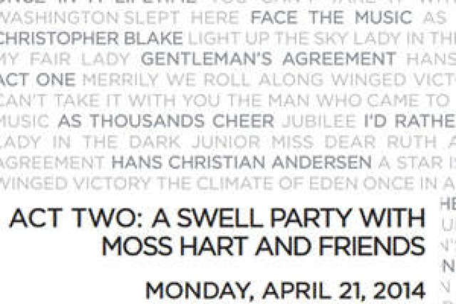 act two a swell party with moss hart and friends logo 37669