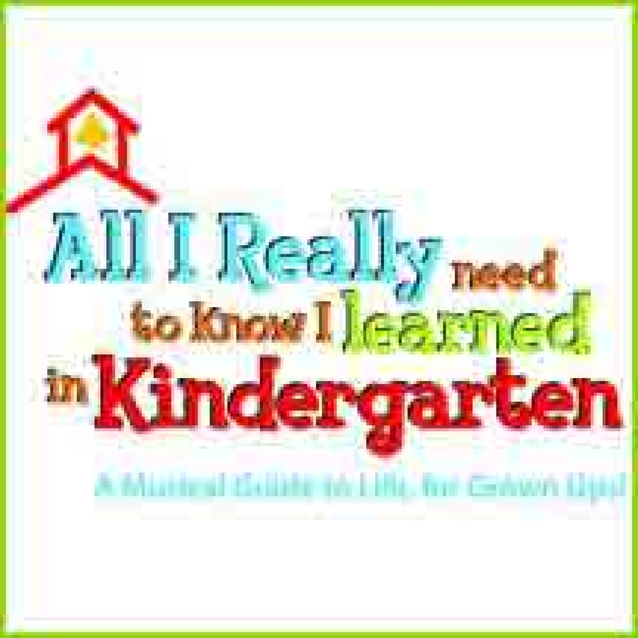all i really need to know i learned in kindergarten logo 13625