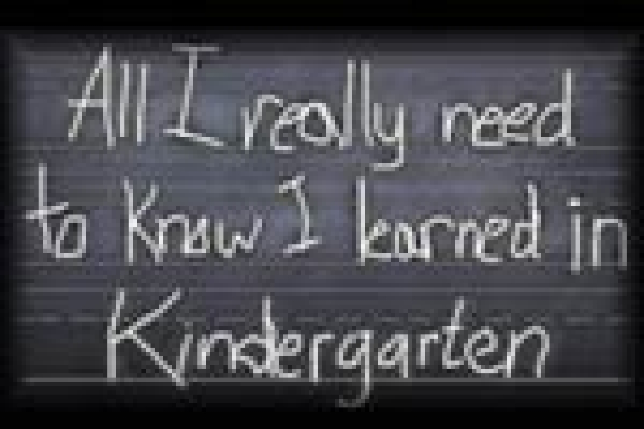 all i really need to know i learned in kindergarten logo 23336