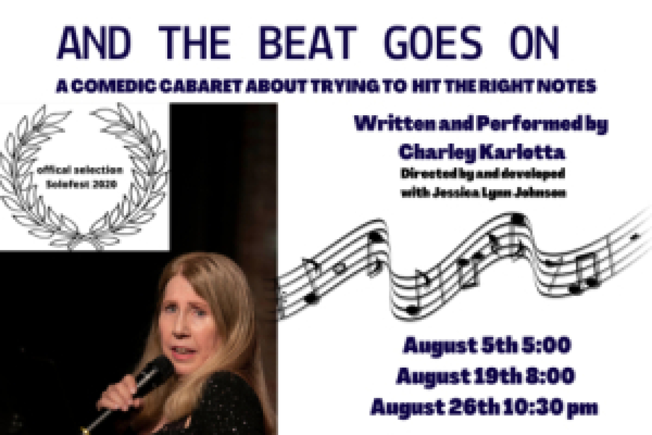 and the beat goes on a comedic cabaret logo 93730