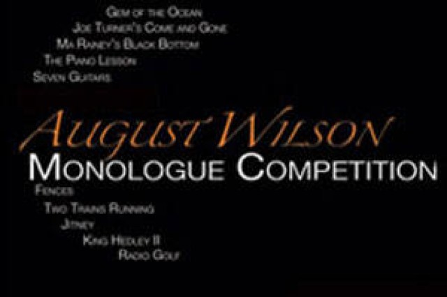august wilson monologue competition 2015 logo 47466