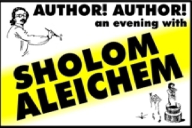 author author an evening with sholom aleichem logo 57937