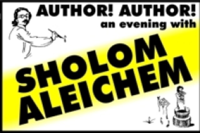 author author an evening with sholom aleichem logo 61845