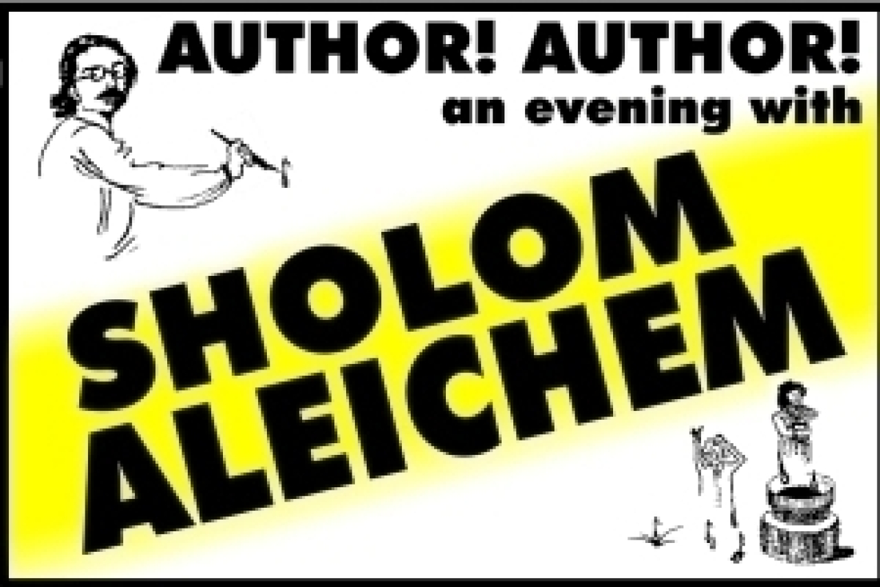author author an evening with sholom aleichem logo 63073