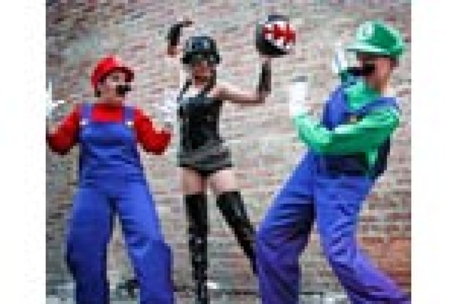 boobs and goombas a super mario burlesque logo 5103