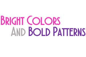bright colors and bold patterns logo 60340