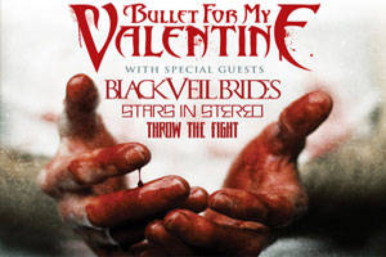 bullet for my valentine with special guests black veil brides stars in stereo throw the fight logo 33387