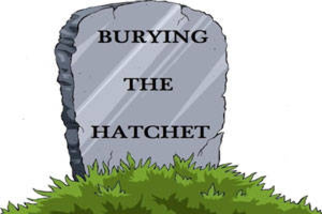 burying the hatchet logo Broadway shows and tickets