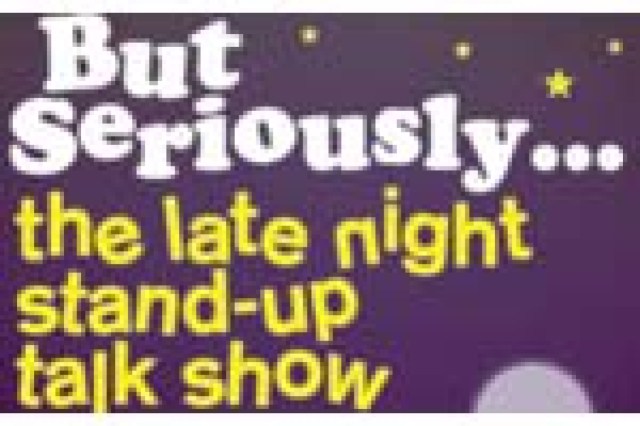 but seriouslythe late night standup talk show logo 6401