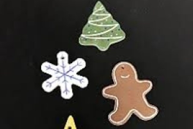 class christmas ornament workshop in clay logo 89481