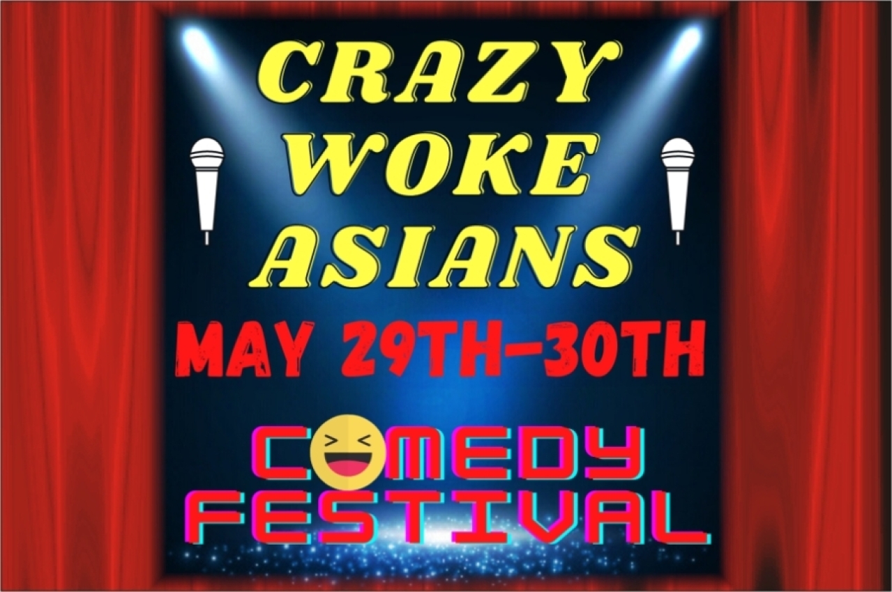 crazy woke asians livestream and zooming logo 93286