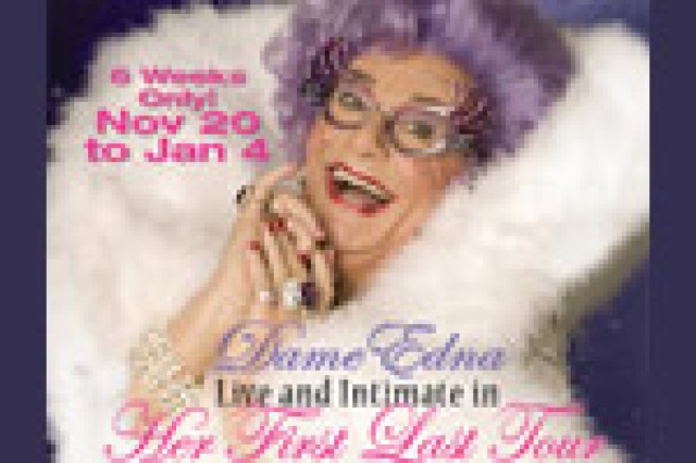 dame edna live and intimate in her first last tour logo 21844