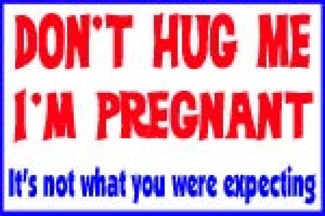dont hug me im pregnant logo 14990