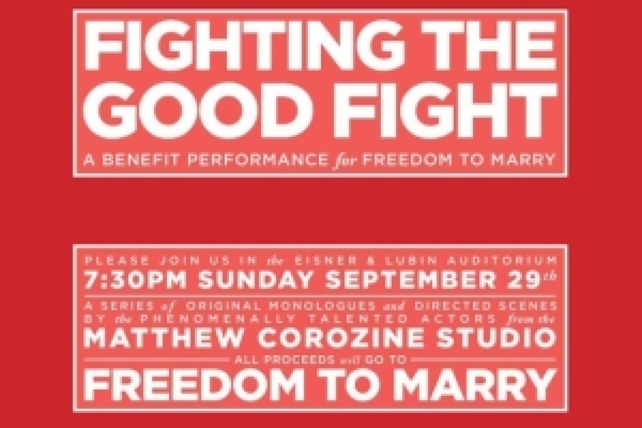 fighting the good fight an mcs benefit performance for freedom to marry logo 33440